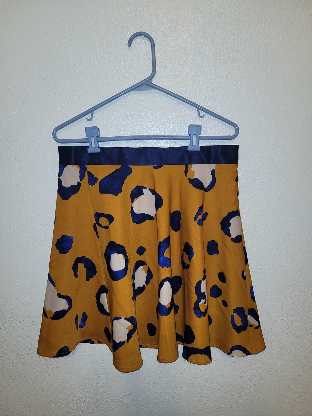 Phillip Lim Animal Print Flirty Skirt with Navy Waistband 12